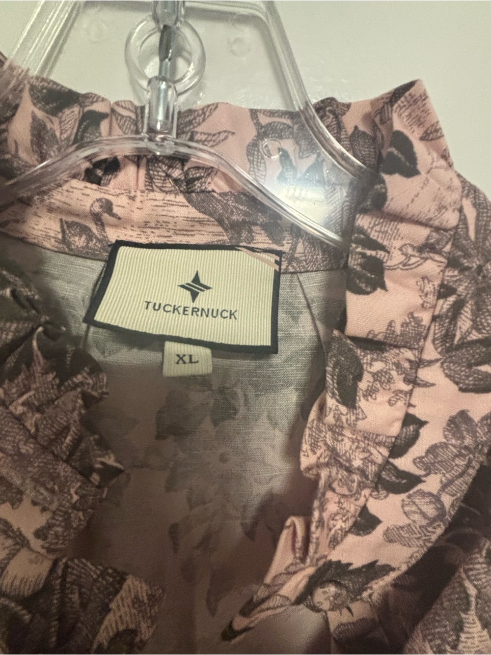 Tuckernuck pink and black toile Tate dress - Picture 2 of 3